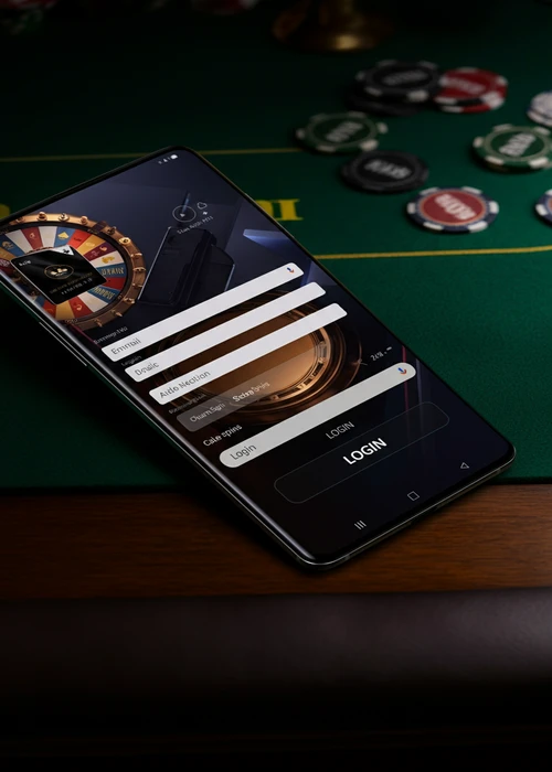 Interface voor veilig inloggen bij Spinstar Casino met velden voor e-mail en wachtwoord.